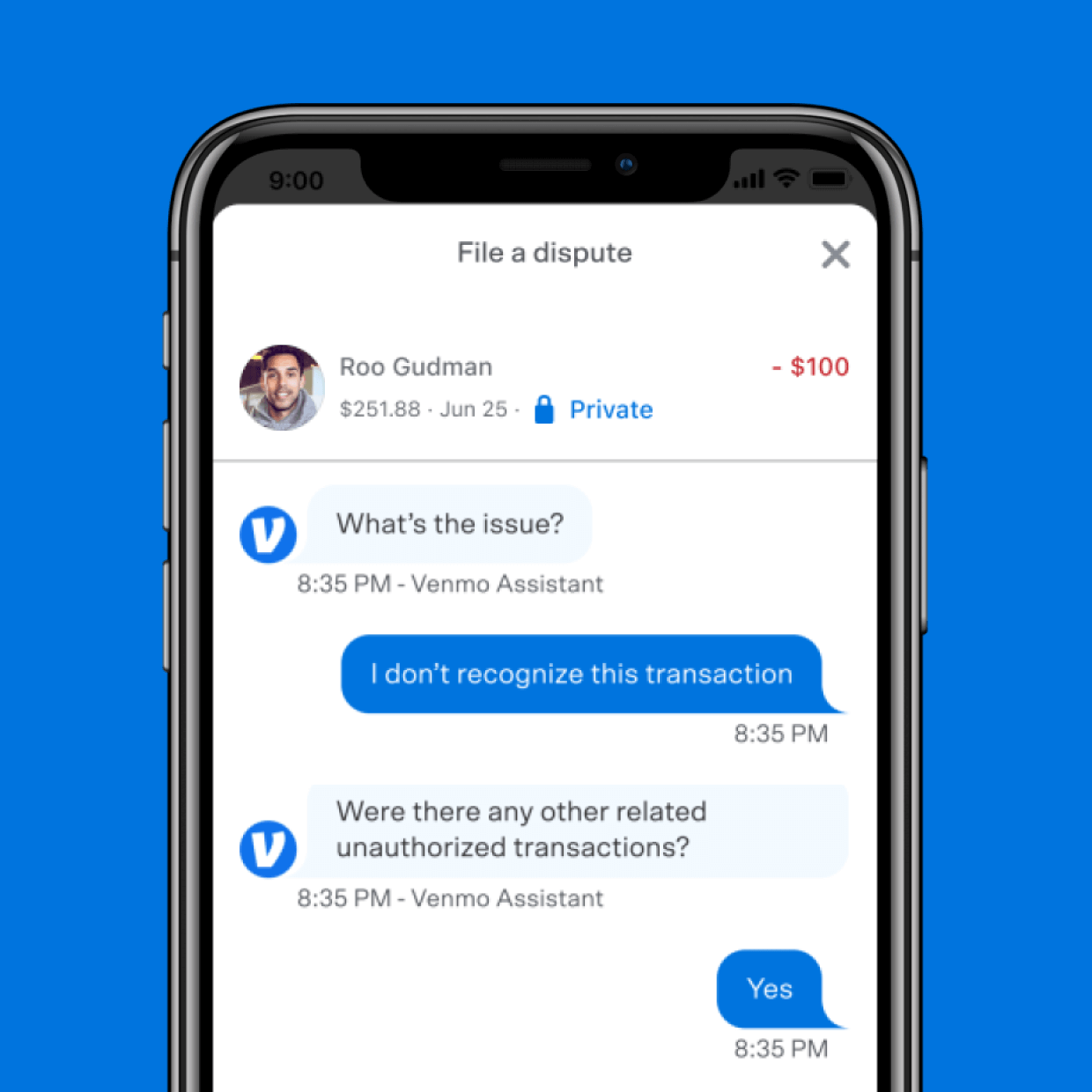 Venmo Dispute UX